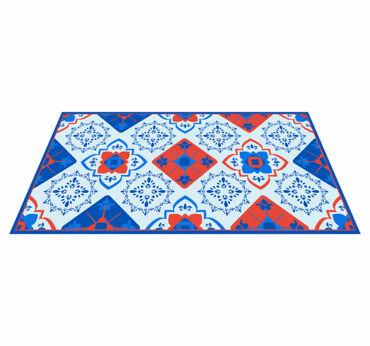 Tapete vinílico azulejos mosaico mediterrâneo - TenStickers