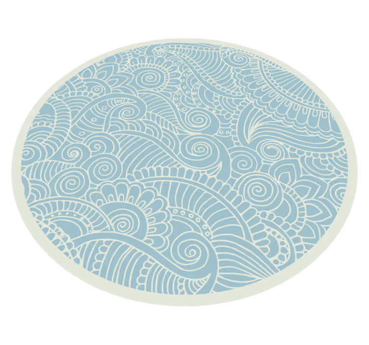 Tapete náutico mandala vinil - TenStickers