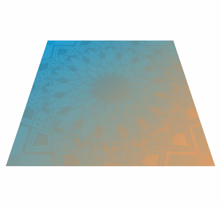 Tapete vinílico de mandala gradiente de mandala - TenStickers