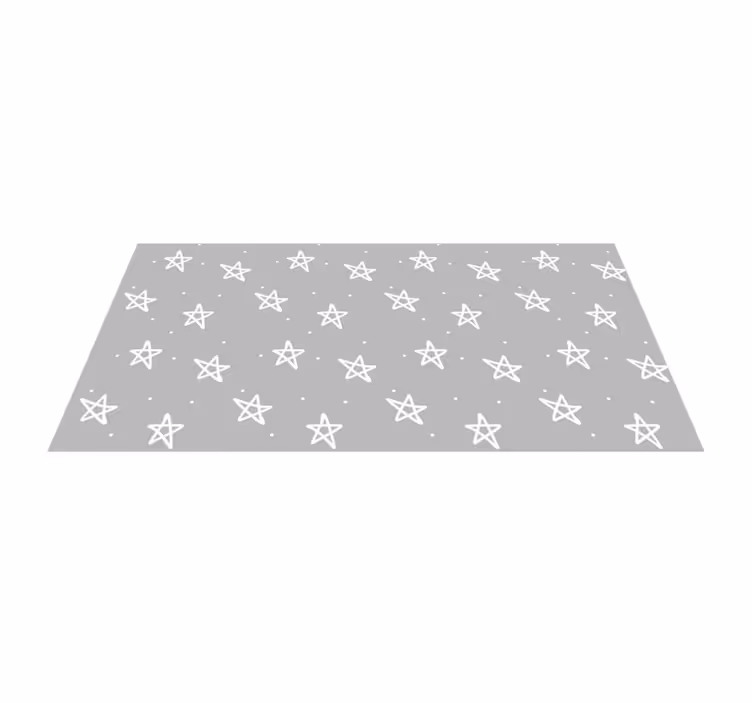 Tapete em vinil infantil padrão de estrela prateada - TenStickers