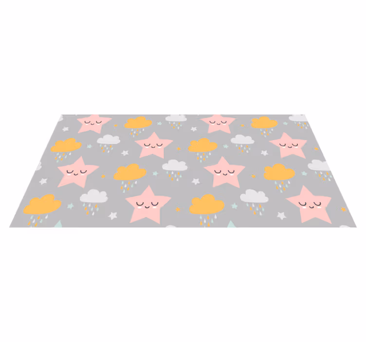 Tapete vinílico para bebés padrão de céu sonhador - TenStickers