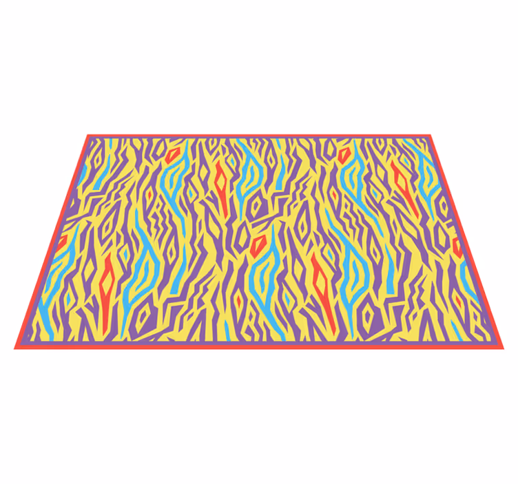 Tapete vinílico geométricas listras de zebra abstratas - TenStickers
