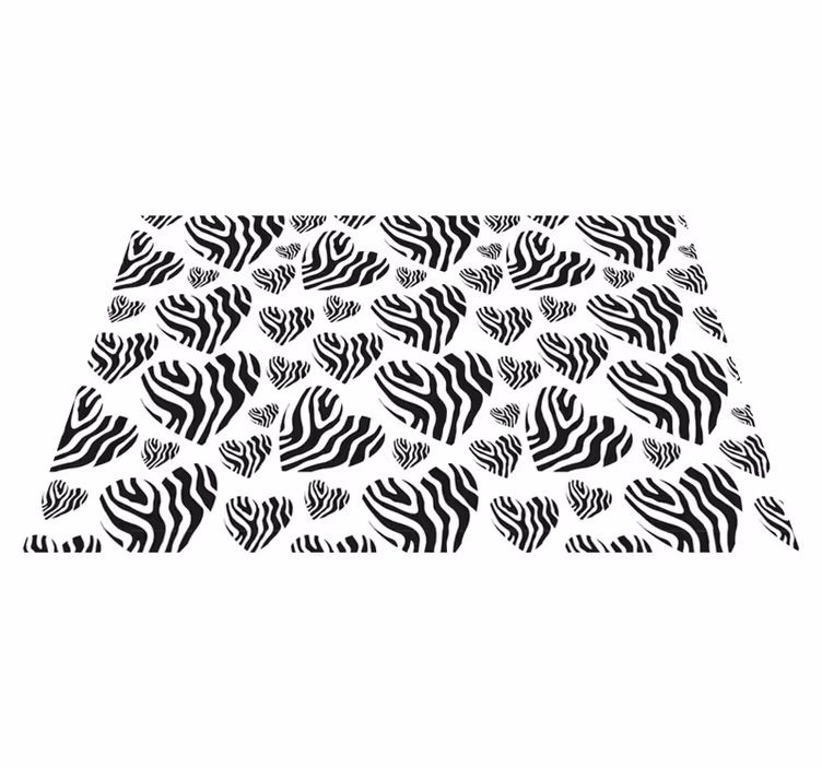 Tapete vinílico estampa de animal padrão de listras de zebra - TenStickers