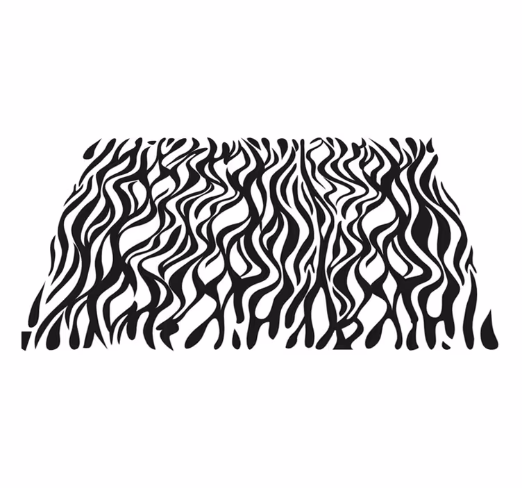 Tapete vinílico estampa de animal padrão inspirado em zebra - TenStickers