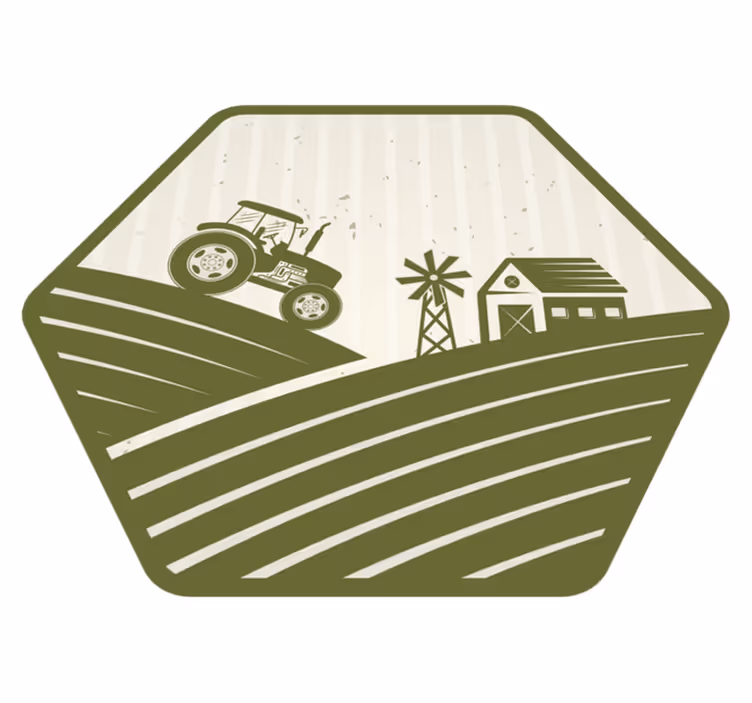 Tapete vinílico natureza cena de fazenda rural - TenStickers