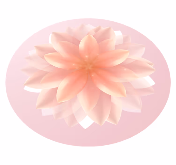 Tapete vinílico flores e plantas peça central floral - TenStickers