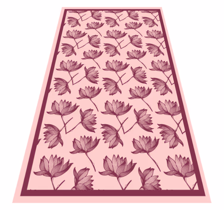 Tapete vinílico flores e plantas decoração com padrão floral - TenStickers