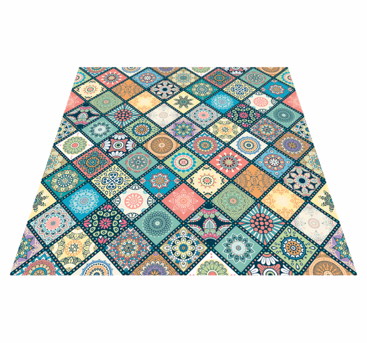 Tapete vinílico mosaico retalhos de padrão de mosaico - TenStickers