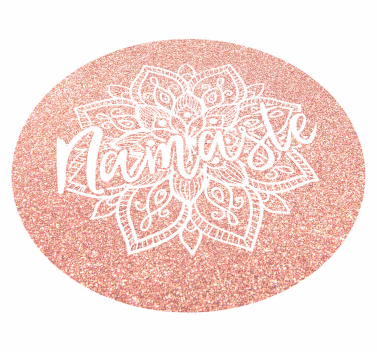 Tapete vinílico de mandala motivo mandala namastê - TenStickers