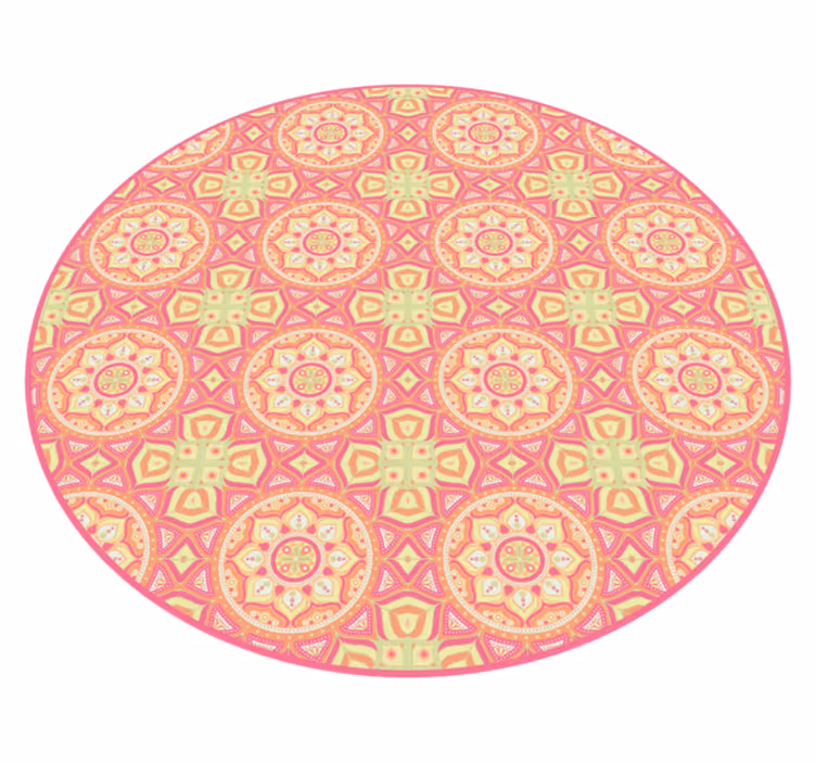 Tapete vinílico de mandala círculo de padrão de mandala - TenStickers