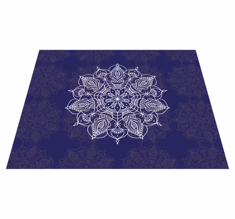 Mandala espiritual lótus mandala tapete de vinil - TenStickers