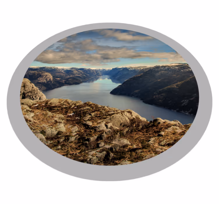 Tapete vinílico natureza vista panorâmica da paisagem - TenStickers
