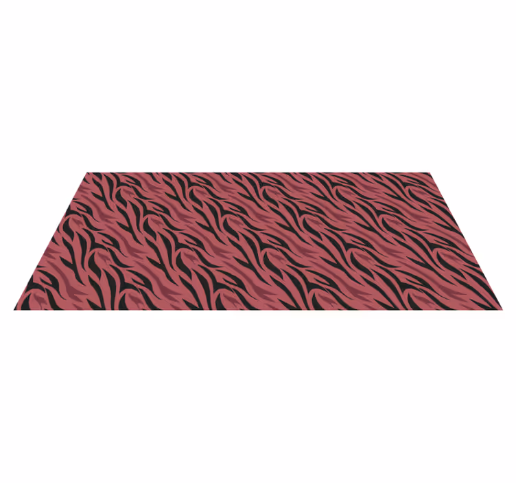 Tapete vinílico estampa de animal ondas abstratas de zebra - TenStickers