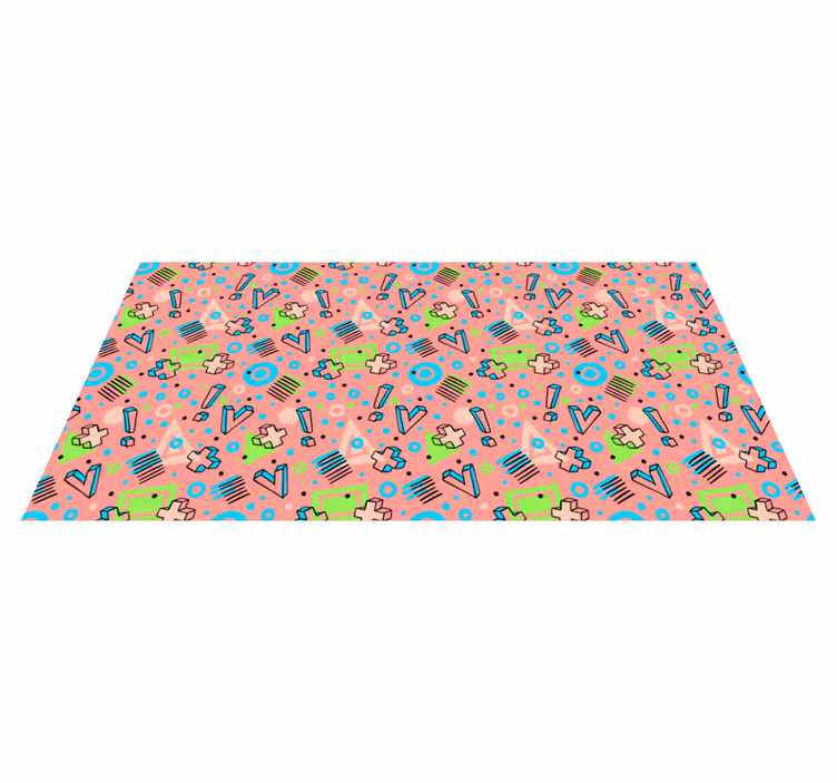 Tapete em vinil infantil geometria lúdica - TenStickers