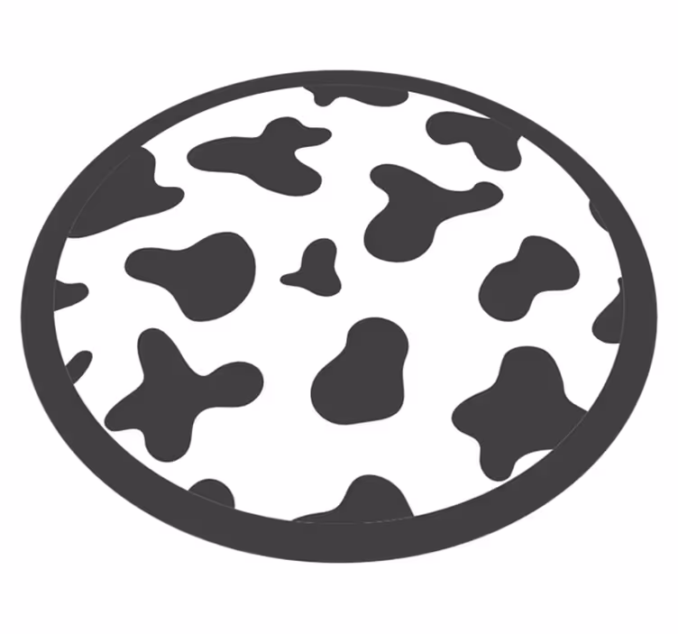 Tapete vinílico estampa de animal motivo circular de couro - TenStickers