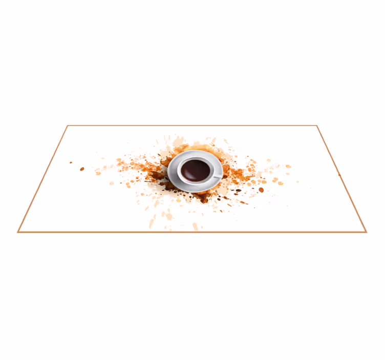 Tapete de vinil de sala de jantar explosão de café - TenStickers