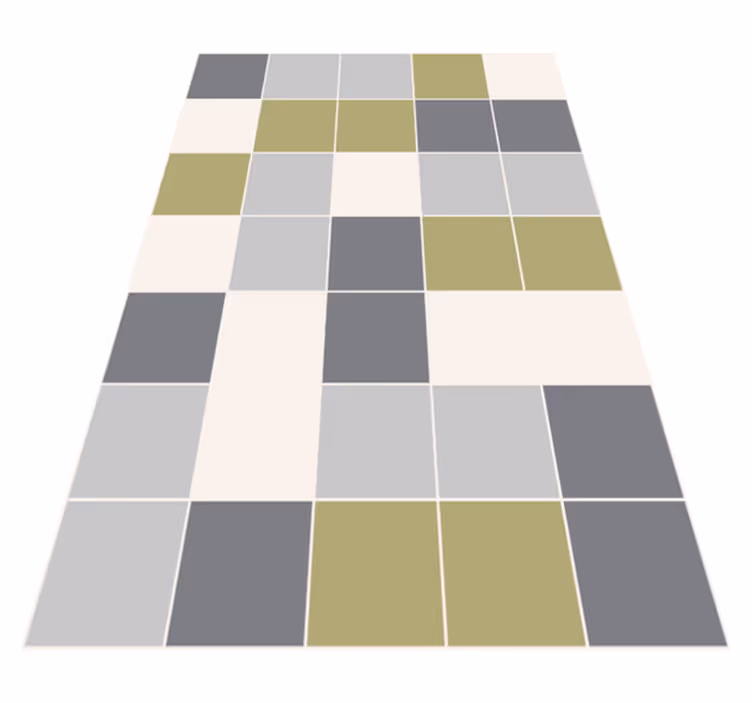 Tapete vinílico azulejos desenho geométrico de azulejos - TenStickers
