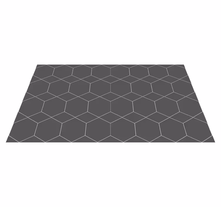 Tapete vinílico azulejos telhas hexagonais - TenStickers
