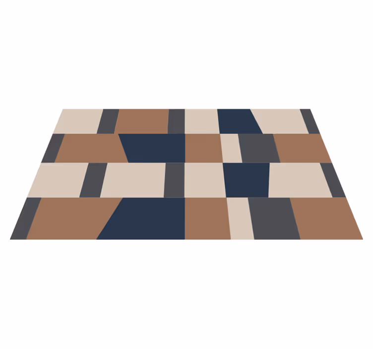 Tapete vinílico às risca padrão de listras geométricas - TenStickers