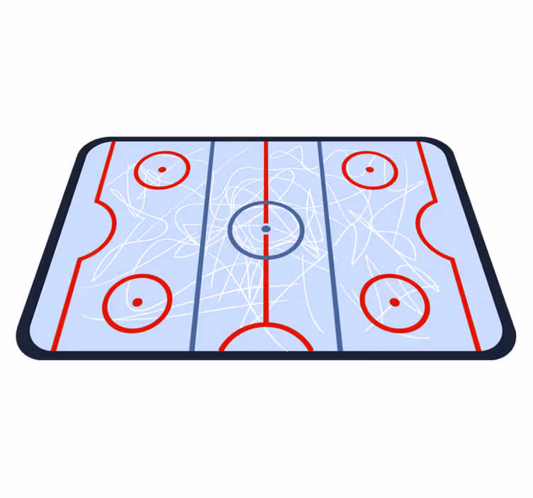 Tapete vinílico de jogos campo de hóquei - TenStickers