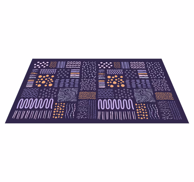 Tapete vinílico sala de estar traços pintados de azul - TenStickers
