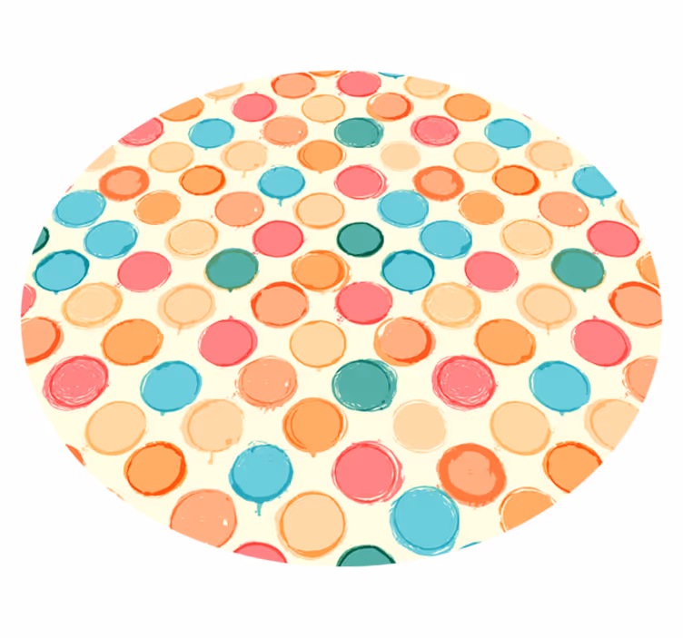 Tapete vinílico geométricas matriz circular - TenStickers