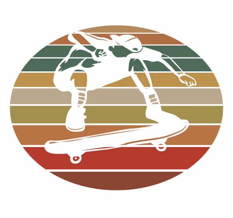 tapete de vinil juvenil de skate de salto - TenStickers