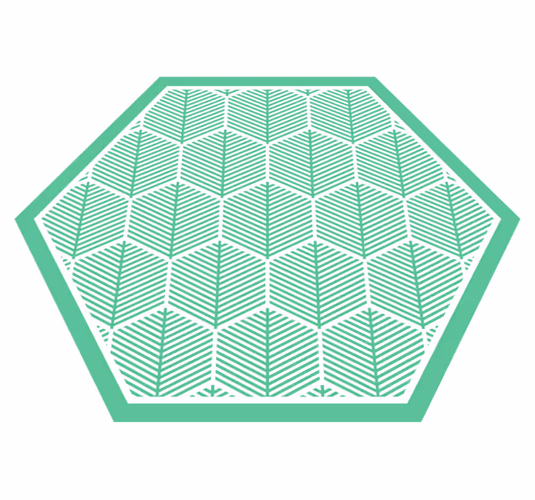 Tapete vinílico flores e plantas geometria botânica - TenStickers