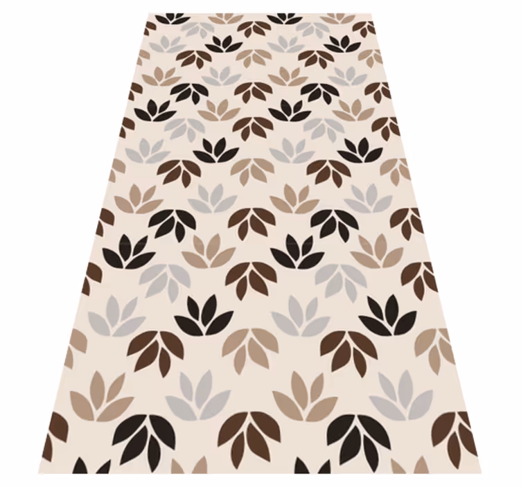 Tapete vinílico flores e plantas tema padrão floral - TenStickers