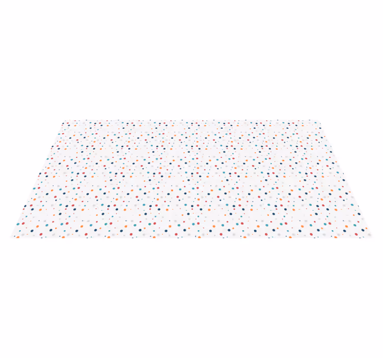 Tapete de vinil nórdico com pontos coloridos - TenStickers