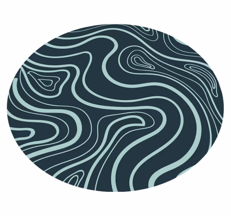 Tapete vinílico texturas contornos topográficos - TenStickers