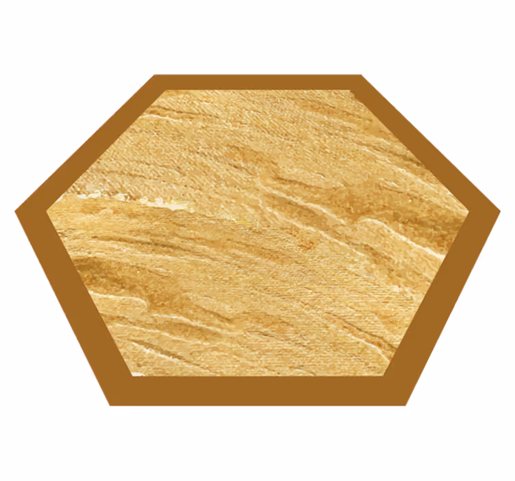 Tapete vinílico madeira textura de grãos hexagonais - TenStickers