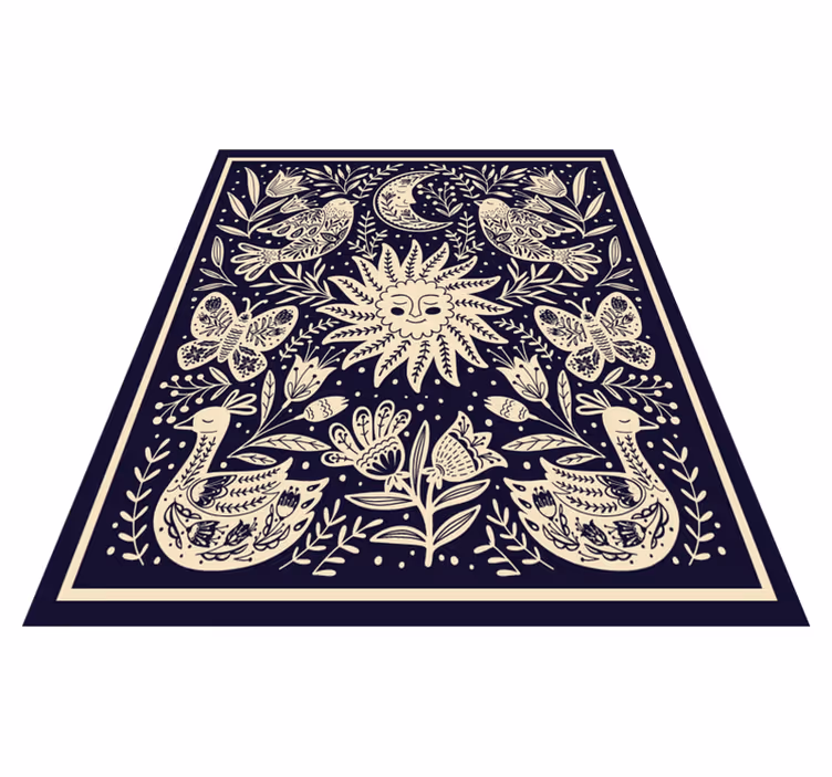 Tapete vinílico quarto harmonia popular celestial - TenStickers