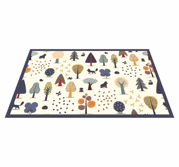 Tapete vinílico infantis natureza nórdica inspirada - TenStickers