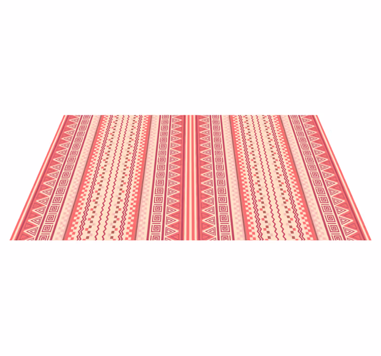 Tapete vinílico etnicas kilim listrado rosa - TenStickers