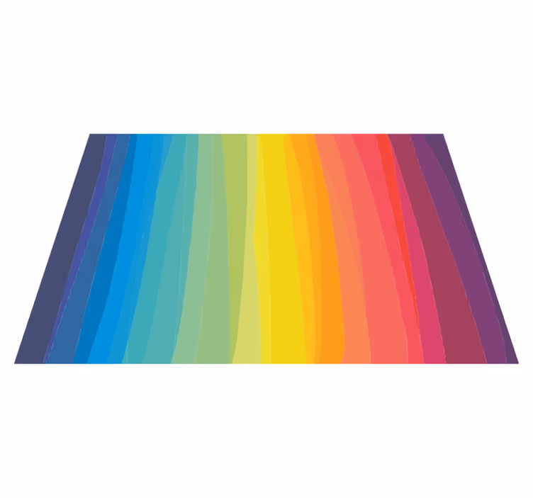Tapete de vinil com riscas arco-íris - TenStickers