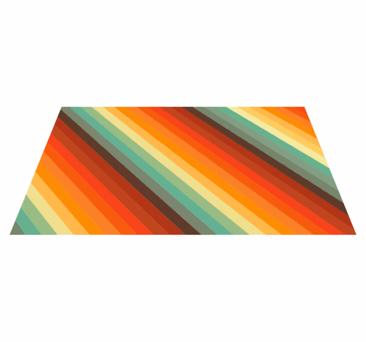 Tapete de vinil com riscas em cores retrô - TenStickers