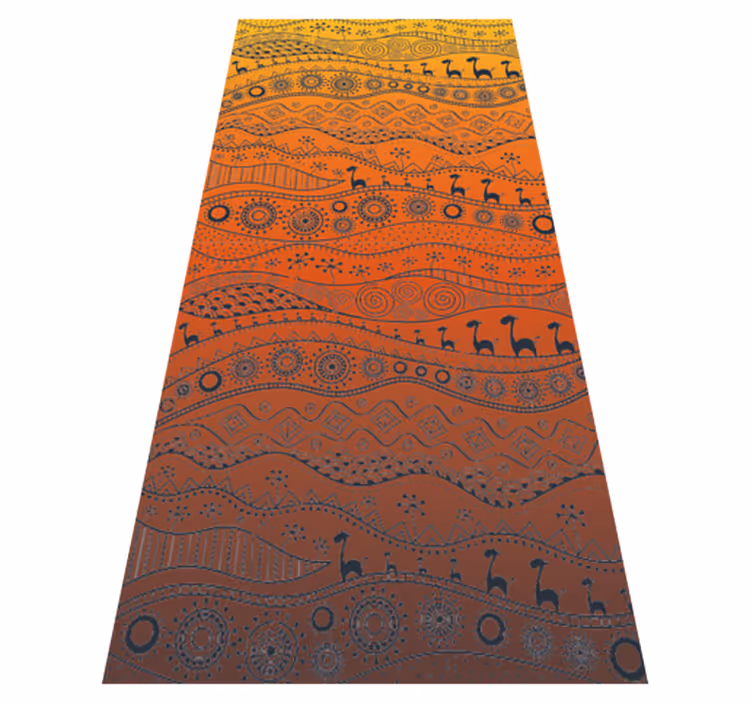 Tapete de vinil com riscas do deserto africano - TenStickers
