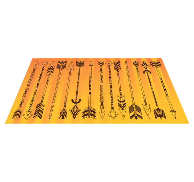 Tapete vinílico etnicas padrão de flecha tribal - TenStickers