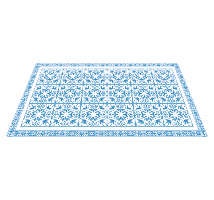 Ladrilhos de cozinha azuis ornamentais - TenStickers