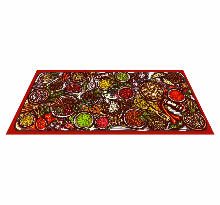 Tapete vinílico cozinha saborosa propagação culinária - TenStickers