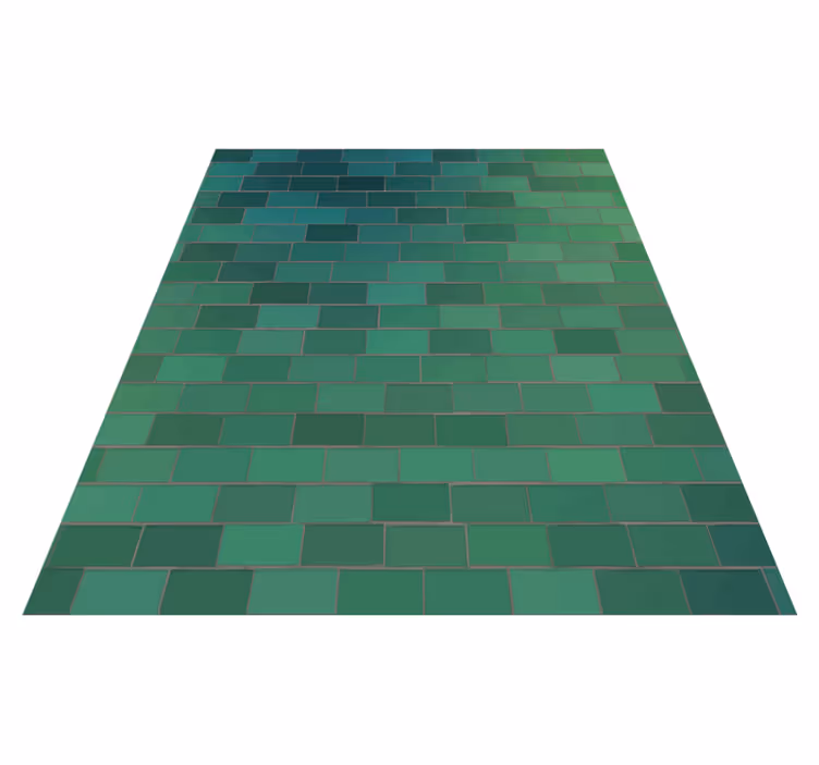 Tapete vinílico azulejos design verde texturizado - TenStickers
