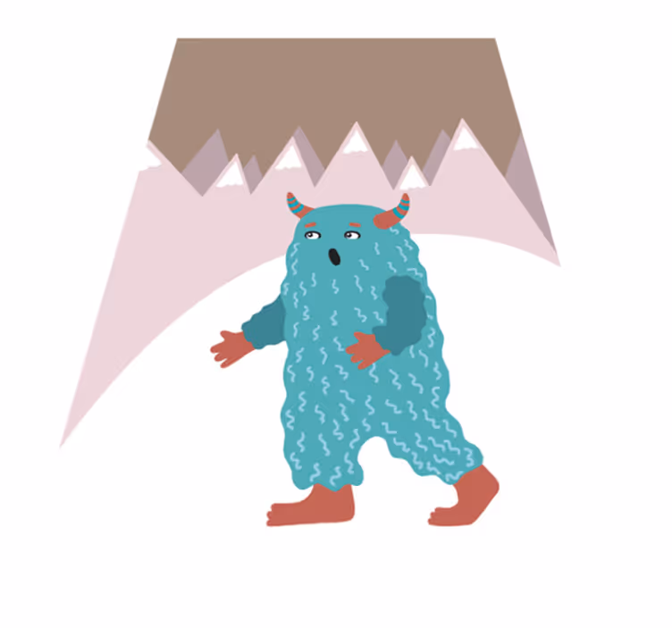 Tapete em vinil infantil personagem monstro nórdico - TenStickers