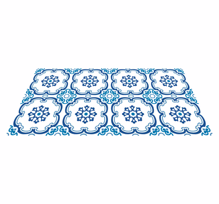 Tapete de vinil de cozinha com padrão de azulejos portugueses - TenStickers
