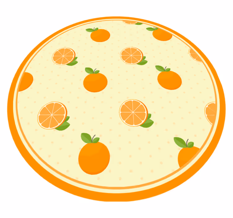 Tapete vinílico cozinha ilustração de frutas cítricas - TenStickers