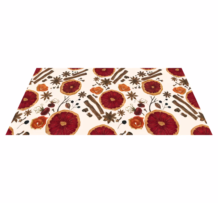 Tapete vinílico cozinha conceito botânico floral - TenStickers