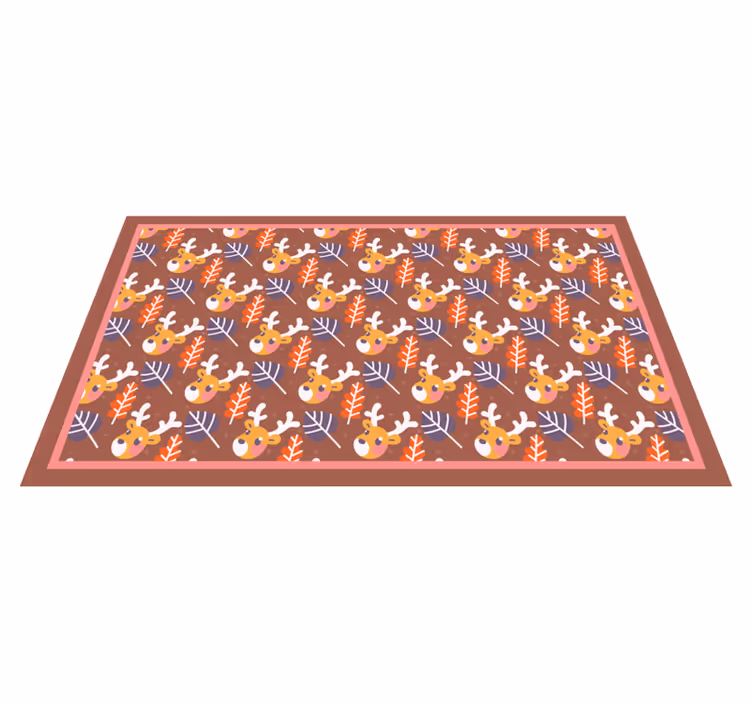 Tapete vinílico do Natal design de filhotes de veado - TenStickers