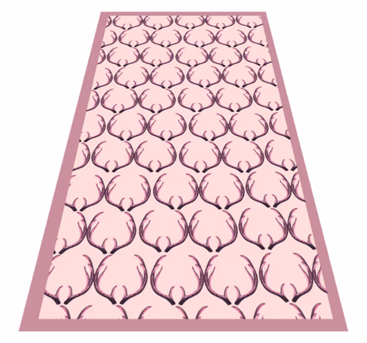 Tapete vinílico nórdico elegante motivo de chifre - TenStickers