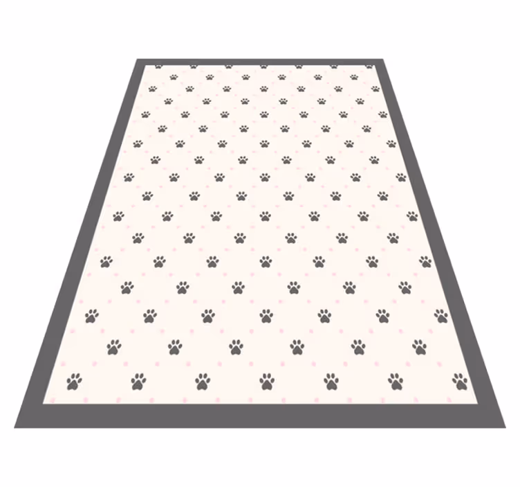 Tapete vinílico estampa de animal padrão de pegada - TenStickers