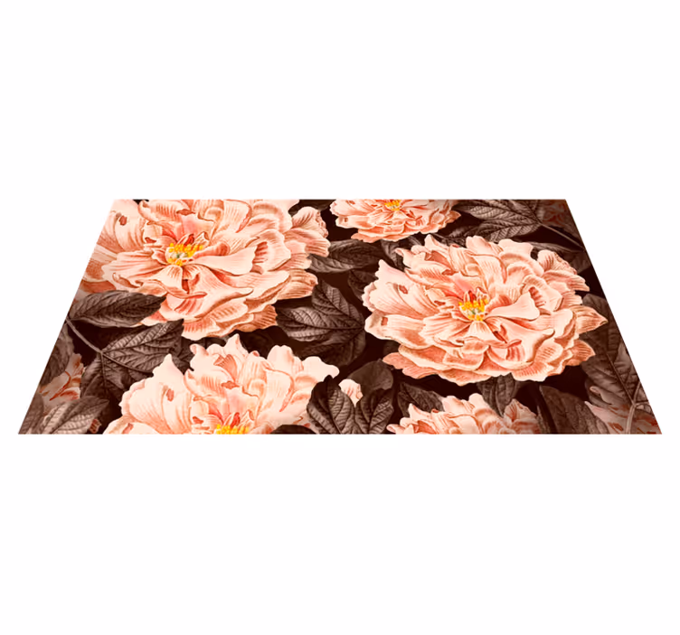 Tapete vinílico flores e plantas flores divertidas - TenStickers